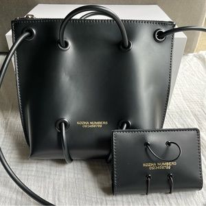 Kohza Numbers Zipper Utility Bag + Wallet